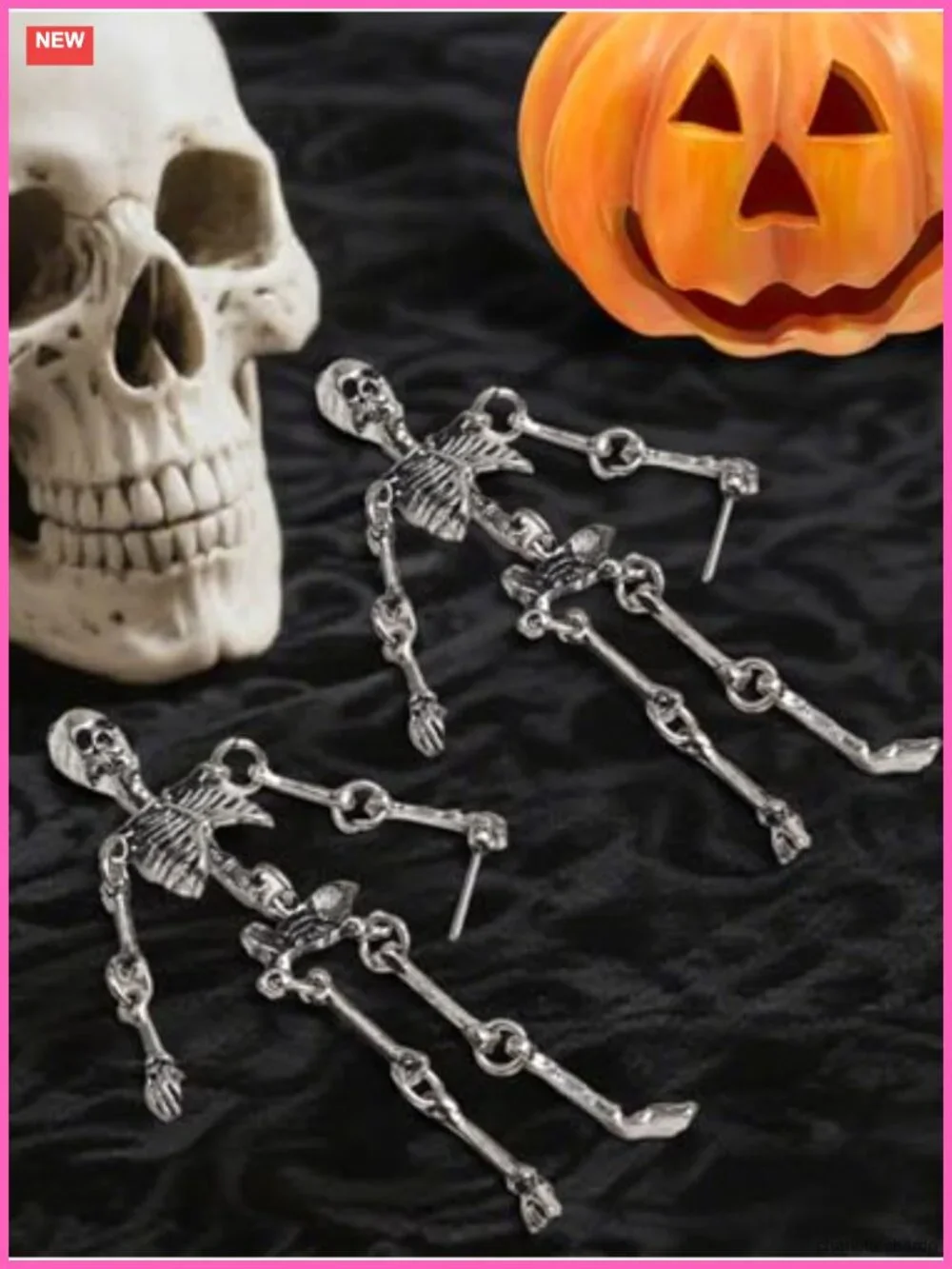 Halloween Skeleton Drop Dangle Earrings Women Costume Party Jewelry